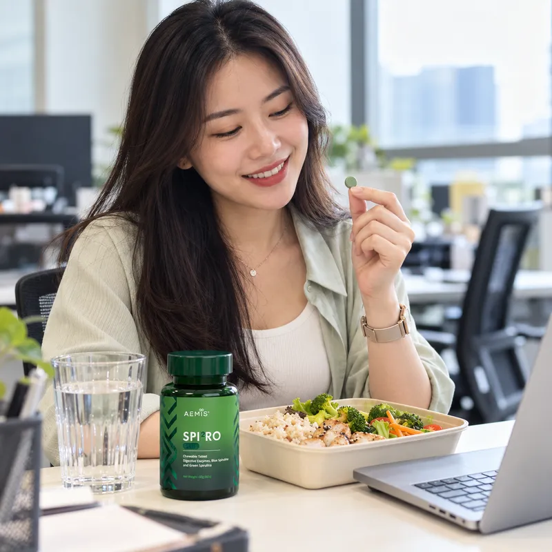 上班族午餐时吃 SPIRO Plus